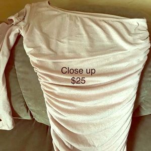 Junior gold short dress